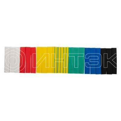 Трубка термоусадочная PTT 12/6-10-21 Systeme ElectricT7 (ТУТнг 12/6) набор 7 цветов по 3шт 10см (уп.21шт) JazzWay 5075887 изображение, фото