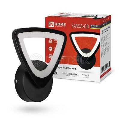 Светильник светодиодный ELEGANT SANSAR-B 15Вт 3000-6500К 1050лм 230В STEP COLOR черн. IN HOME 4690612043203 изображение, фото