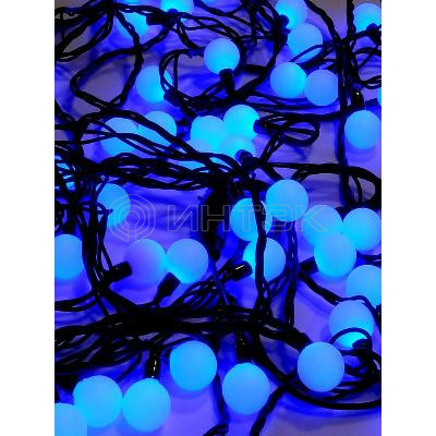 Гирлянда светодиодная "Шарики" 100LED син. 2.4см наружняя соединяемая до 3мод. SHLights 4690601004321 изображение, фото