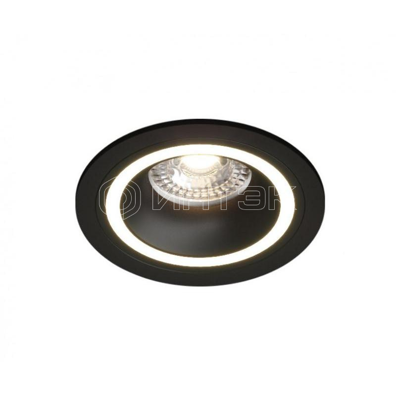 Светильник 15Вт GU10 IP20 LED встраив. алюм. черн. DENKIRS 680430 изображение, фото