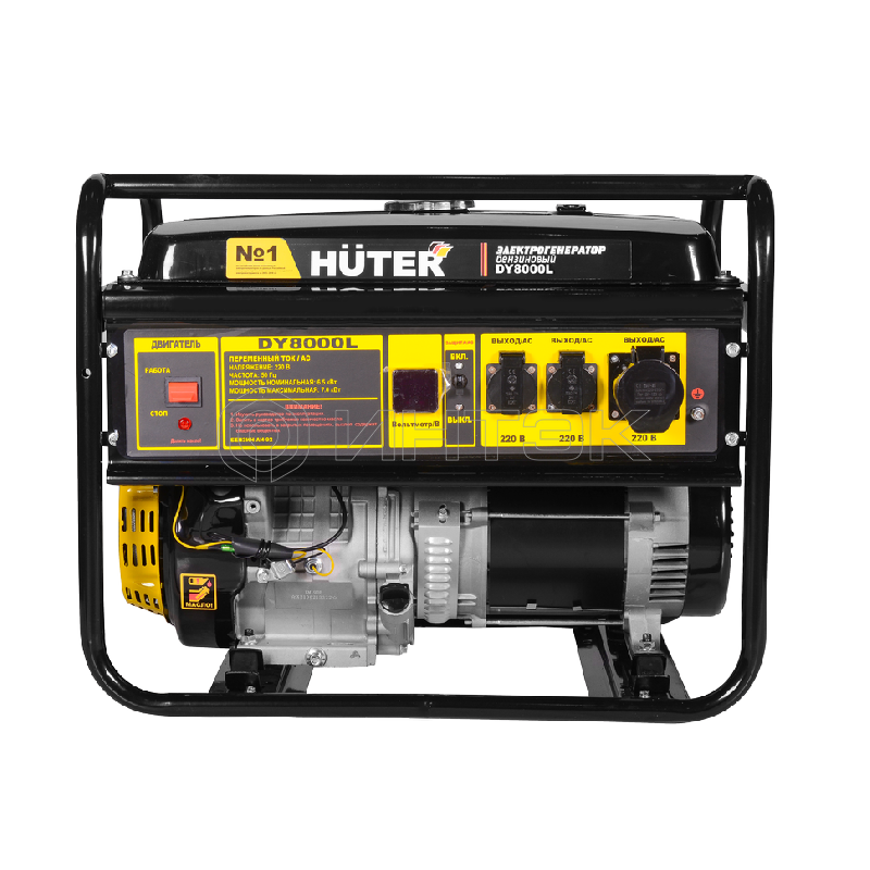 Портативный бензогенератор Huter DY8000L 64/1/33 изображение, фото