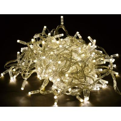 Гирлянда "Нить" 20м 200LED тепл. бел. IP44 провод прозр. 230В с контроллером 8 режимов IEK LGDU111-1-200-20-T-S-44 изображение, фото