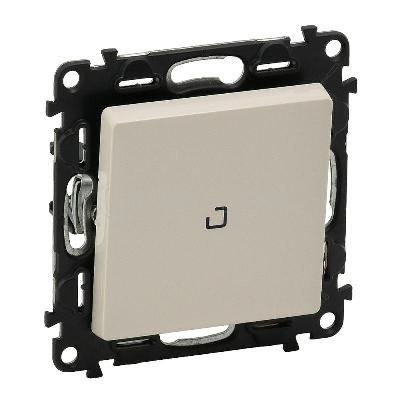 Переключатель 1-кл. СП Valena Life 10А IP20 250В 10AX с подсветкой с лицев. панелью безвинтов. зажимы механизм сл. кость Legrand 752526 изображение, фото