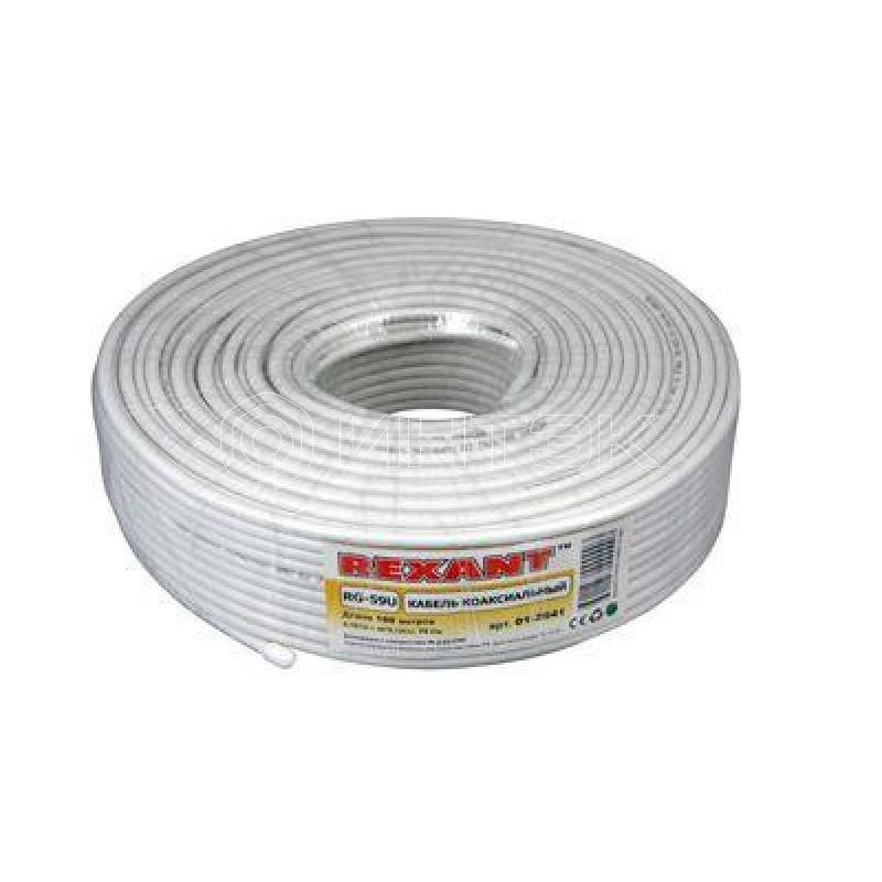 Кабель RG-59U+Cu 64проц. 75Ом (м) Rexant 01-2641 изображение, фото