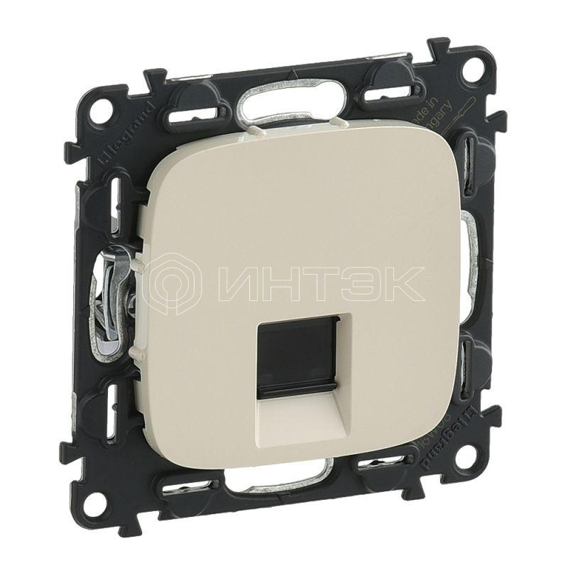 Розетка компьютерная 1-м Valena Allure RJ45 кат.5E UTP с лицев. панелью механизм сл. кость  Legrand 753840 изображение, фото