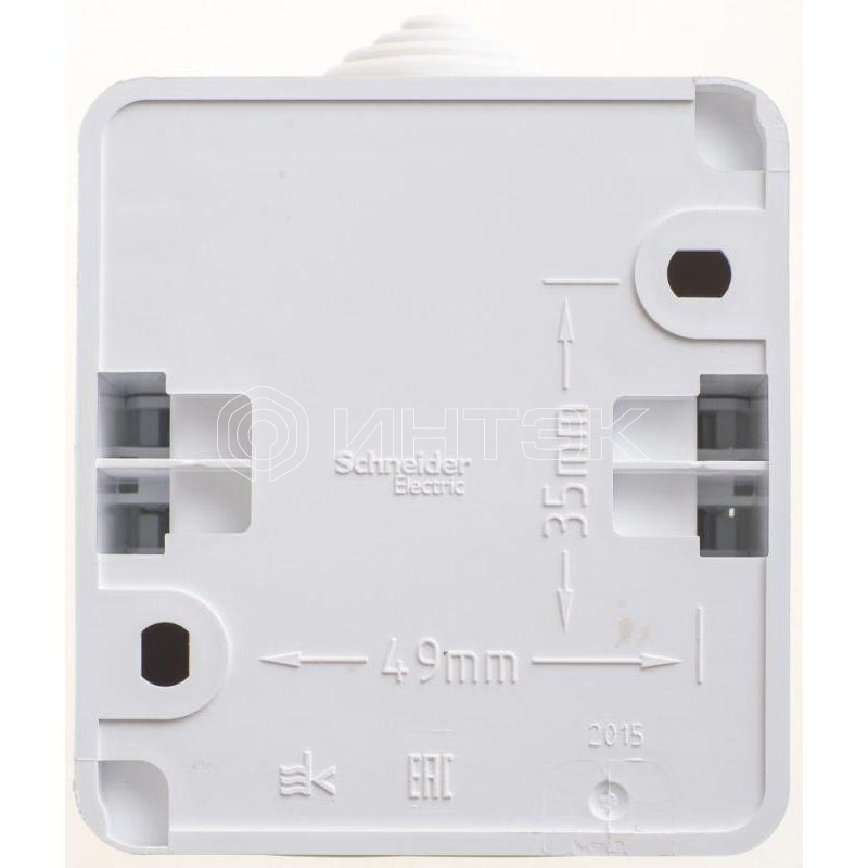 Выключатель 1-кл. ОП Этюд 10А IP44 10AX бел.  Systeme Electric BA10-041B изображение, фото