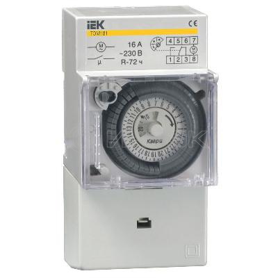 Таймер аналоговый ТЭМ-181 16А 230В на DIN-рейку KARAT IEK MTA20-16 изображение, фото