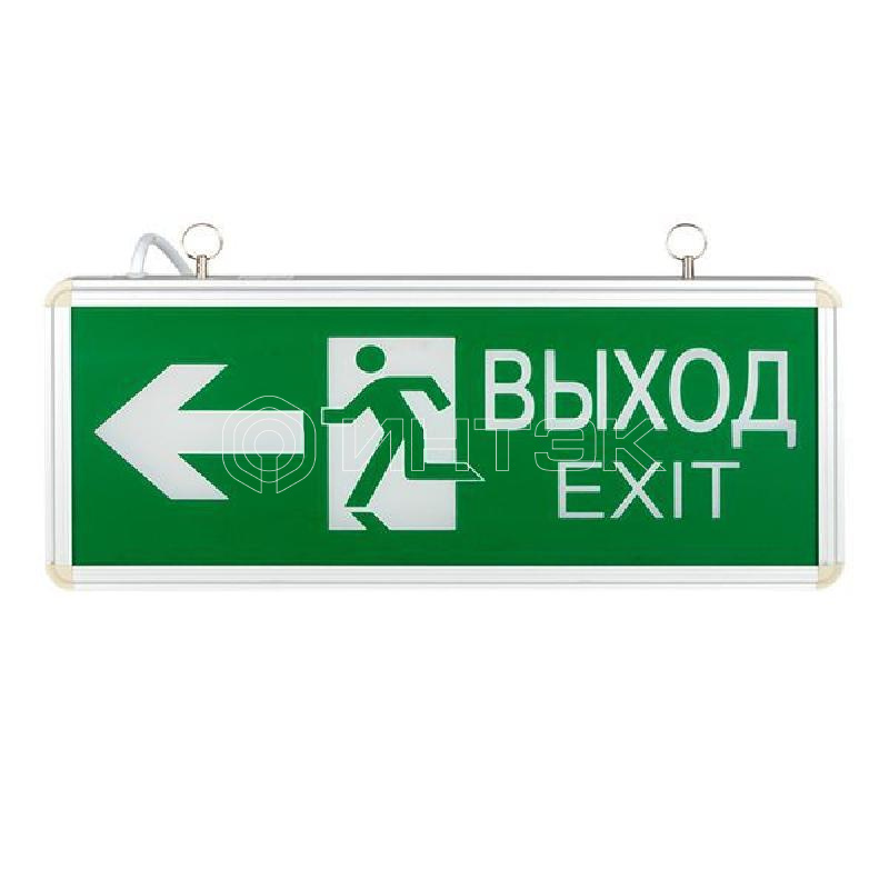Светильник аварийно-эвакуационный EXIT-201 двухсторонний LED Basic EKF EXIT-DS-201-LED изображение, фото