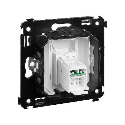 Розетка компьютерная 1-м СП Avanti "Белое облако" RJ45 кат.6 DKC 4400293 изображение, фото