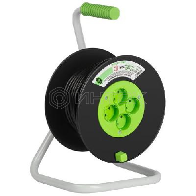 Удлинитель на пластик. катушке 4х30м без заземл. KAT-2x1.5-30m Greenline ПВС 2х1.5 Эра Б0065083 изображение, фото