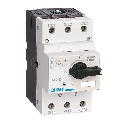 Выключатель автоматический для защиты двигателя 48-65А NS2-80 с поворотн. ручкой (R) CHINT 279724 изображение, фото