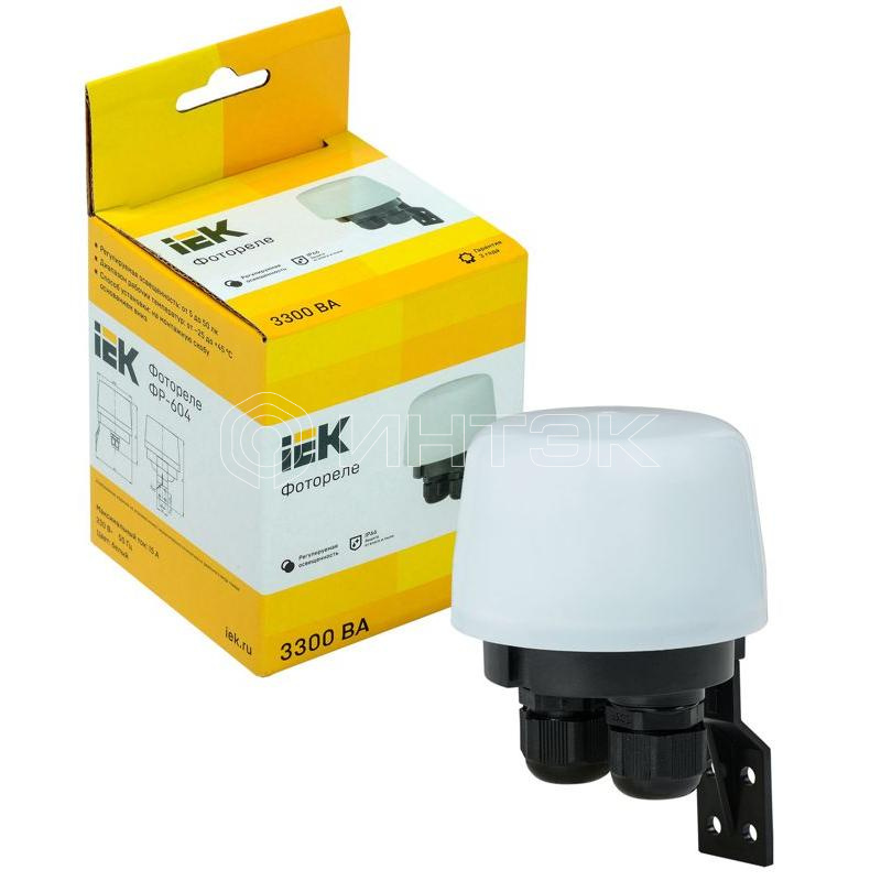 Фотореле ФР 604 3300ВА IP66 бел. IEK LFR20-604-3300-K01 изображение, фото