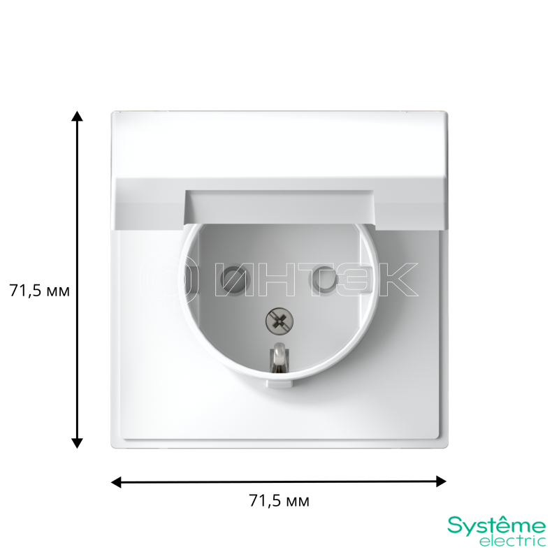 Розетка ArtGallery 16А IP20 с заземл. защ. шторки с крышкой механизм бел.  Systeme Electric GAL000146 изображение, фото
