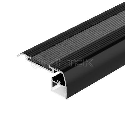Профиль STAIR-W65-2000 ANOD BLACK L2000 алюм. Arlight 045663 изображение, фото