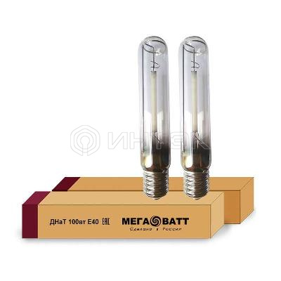 Лампа газоразрядная натриевая ДНаТ 100 E40 (25) МЕГАВАТТ 02928 изображение, фото
