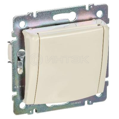 Розетка 1-м СП Valena 16А IP21 2P+E с заземл. с крышкой немецк. стандарт механизм сл. кость (DIY-упак.) IEK 695614 изображение, фото