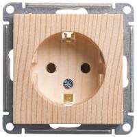 Розетка 1-м СП W59 16А IP20 с заземл. без защ. шторок механизм сосна Systeme Electric RS16-154-7-86 изображение, фото