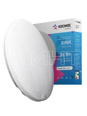 Светильник светодиодный Classic RINK 36Вт 4000К IP40 2628лм 230В 380х68мм КОСМОС KCRin36W_4000 изображение, фото