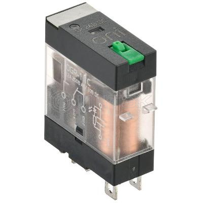 Реле общего назначения OGR-1 1C 24В DC с LED и тест. кнопкой ONI OGR-1-1C-DC24V-L-B изображение, фото