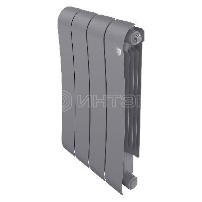 Радиатор биметаллический Royal Thermo Infinity 500 Silver Satin - 4 секц. изображение, фото