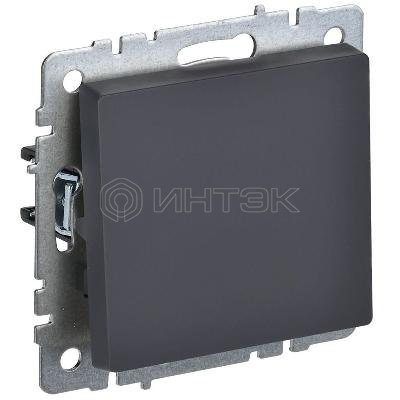 Выключатель 1-кл. СП BRITE ВС10-1-0-БрГ 10А механизм графит IEK BR-V10-0-10-K53 изображение, фото