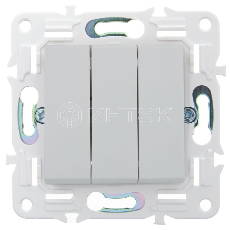 Выключатель 3-кл. SKANDY 10А SK-V11W арктич. бел. IEK SK-V30-0-10-K01 изображение, фото