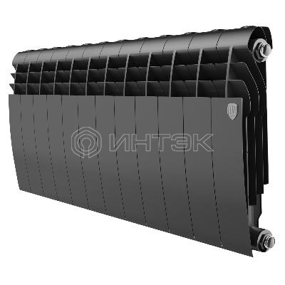 Радиатор биметаллический Royal Thermo BILINER B 350 Чёрный - 12 секц. изображение, фото