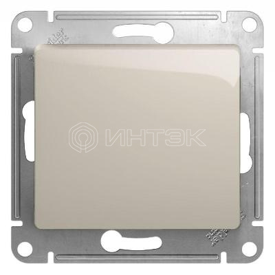 Кнопка нажимная 1-кл. СП Glossa 10А IP20 (сх. 1) 10AX механизм молочн. Systeme Electric GSL000915 изображение, фото