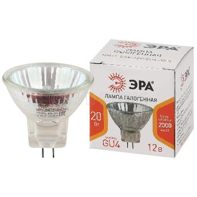 Лампа галогенная GU4-MR11-20W-12V-30CL MR11 20Вт софит GU4 нейтр. бел. 12В ЭРА Б0049310 изображение, фото