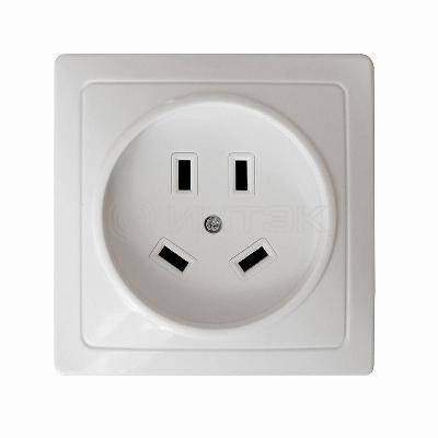 Розетка 1-м ОП 32А 440В IP20 3P+N для плиты с заземл. бел. Universal 5316 изображение, фото