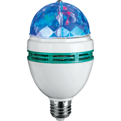 Лампа светодиодная 61 120 OLL-DISCO-3-230-RGB-E27 3Вт ОНЛАЙТ 61120 изображение, фото