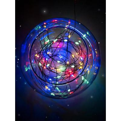 Гирлянда "Роса" DC-G06-120M 120 RGB microLED 12.1м. 8реж. 3хAA ФАZА 5059610 изображение, фото