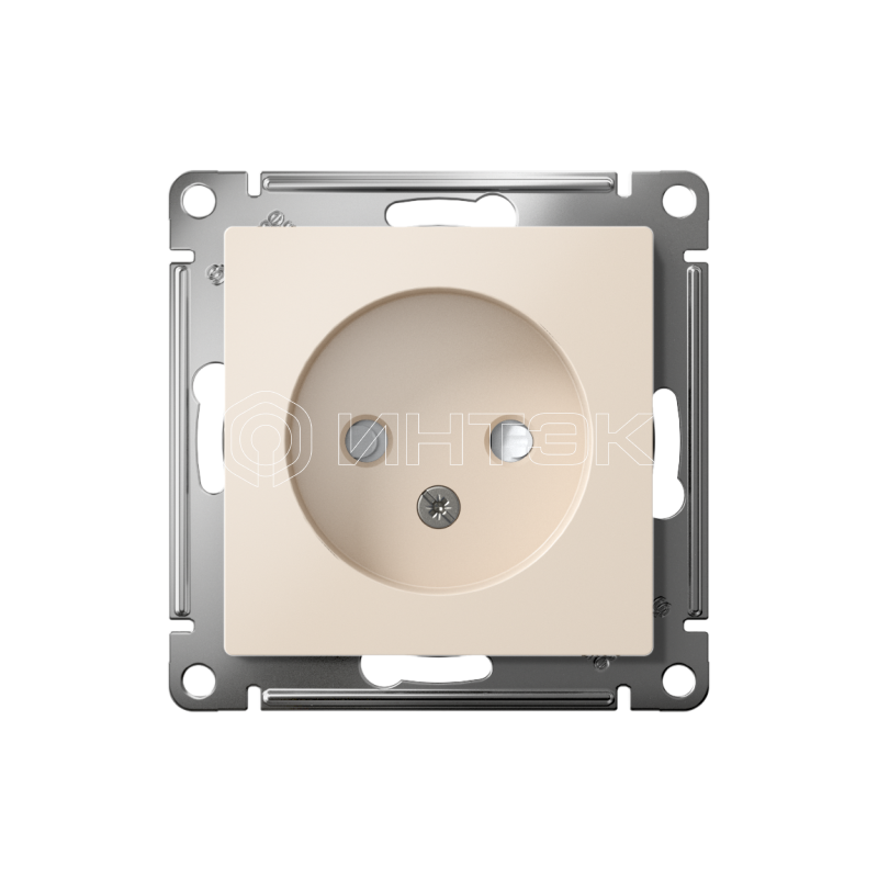 Розетка 1-м СП AtlasDesign 16А IP20 без заземл. защ. шторки механизм беж.  Systeme Electric ATN000249 изображение, фото