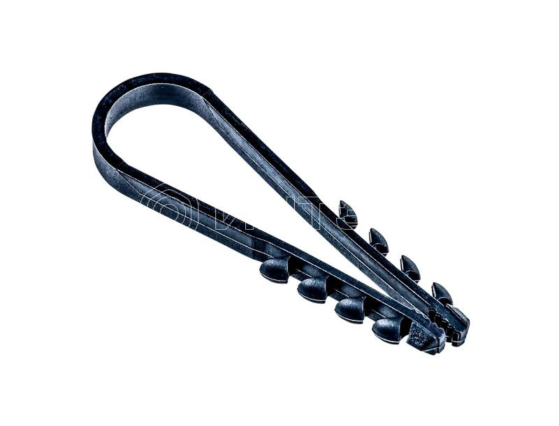 Дюбель-хомут PCD-R 11-18-55-100BL для круглого кабеля PA6.6 черн. (уп.100шт) JazzWay 5054868 изображение, фото
