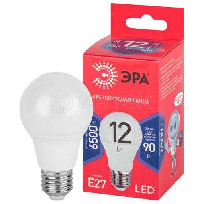 Лампа светодиодная RED LINE LED A60-12W-865-E27 R 12Вт A60 груша 6500К холод. бел E27 Эра Б0045325 изображение, фото