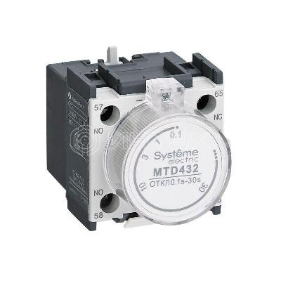 Блок контактный дополнительный MC1G/E выд. вр. вкл. 01-30с Systeme Electric MTD422 изображение, фото
