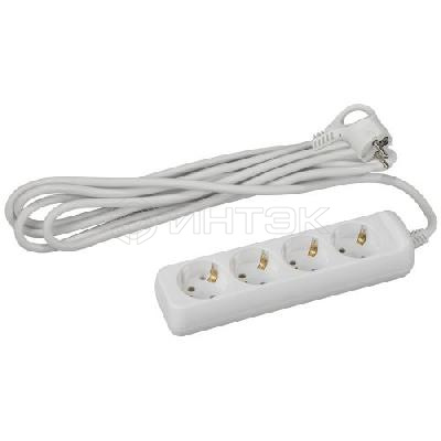 Удлинитель 4х3м с заземл. 10А IP20 UX-4e-3m ПВС 3х0.75 Эра Б0038579 изображение, фото