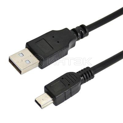 Шнур mini USB (male) - USB-A (male) 0.2м черн. Rexant 18-1131-2 изображение, фото