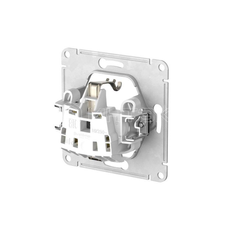 Розетка AtlasDesign Aqua 16А IP44 с заземл. защ. шторки с прозр. крышкой быстрозажим. клем. механизм бел.  Systeme Electric ATN440146S изображение, фото