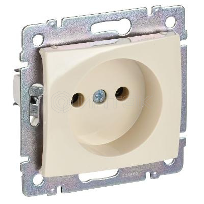 Розетка 1-м СП Valena 16А IP21 без заземл. на винтах механизм сл. кость IEK 774316 изображение, фото