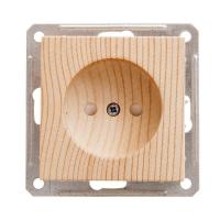 Розетка 1-м СП W59 16А IP20 без заземл. защ. шторки механизм сосна Systeme Electric RS16-151-7-86 изображение, фото