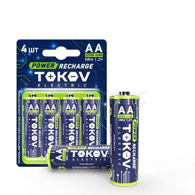 Аккумулятор AA/HR6 2500мА.ч (блист.4шт) TOKOV ELECTRIC TKE-NMA-HR6/B4 изображение, фото