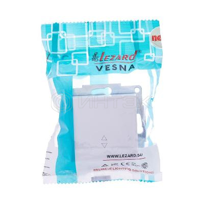 Переключатель проходной 1-кл. СП Vesna механизм бел. LEZARD 742-0288-105 изображение, фото