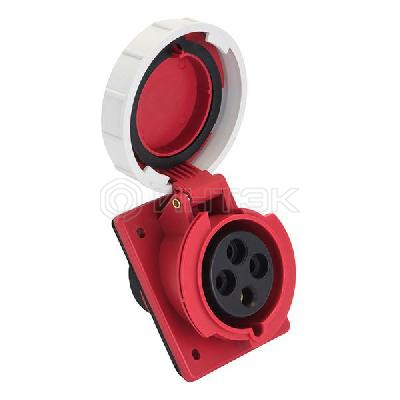 Розетка стационарная внутренняя угловая 4242 3Р+РЕ 32А 380В IP67 PROxima EKF ps-4242-32-380 изображение, фото