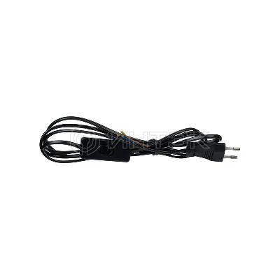 Провод с евроштекером с выключателем 2м 2х05кв.мм 2.5А черн. Duwi 28570 0 изображение, фото