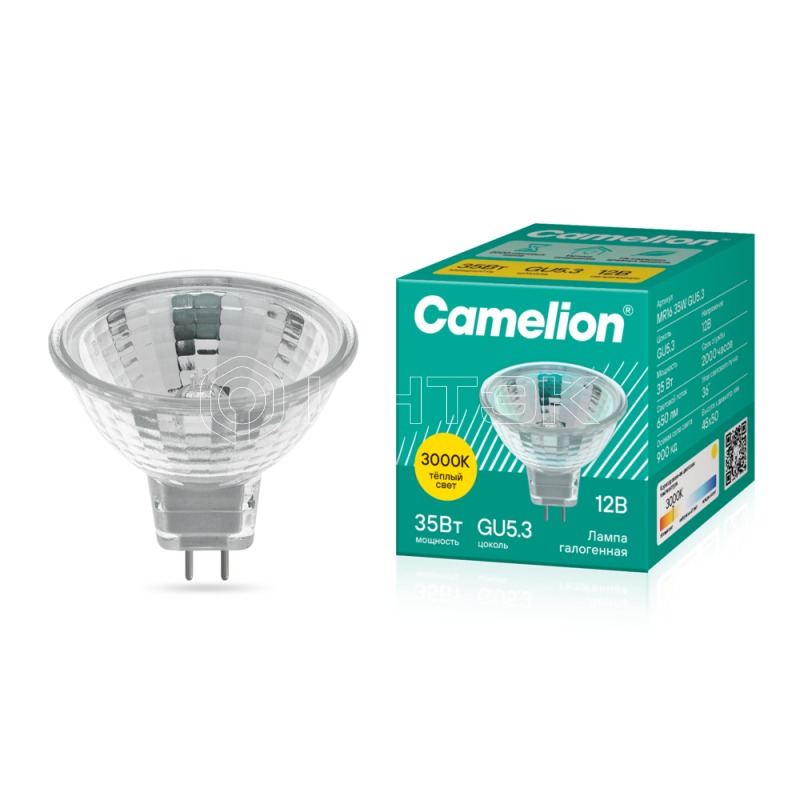 Лампа галогенная MR16 35Вт 12В Camelion 2931 изображение, фото