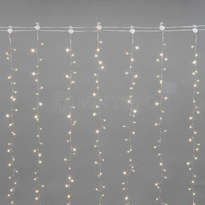Гирлянда светодиодный занавес из росы "Фейерверк" 3х2м 600 LED IP20 230В тепл. бел. Neon-Night 315-856 изображение, фото