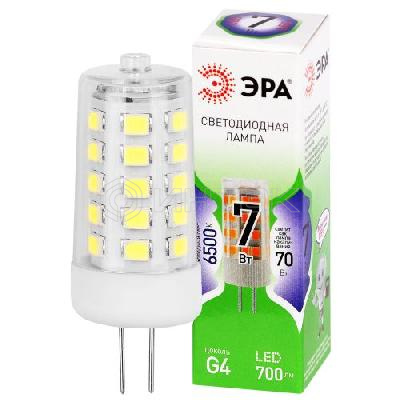 Лампа светодиодная GREEN LINE LED G4-JC-7W-865-12V GL G4 7Вт капсула 6500К холод. бел. Эра Б0067194 изображение, фото