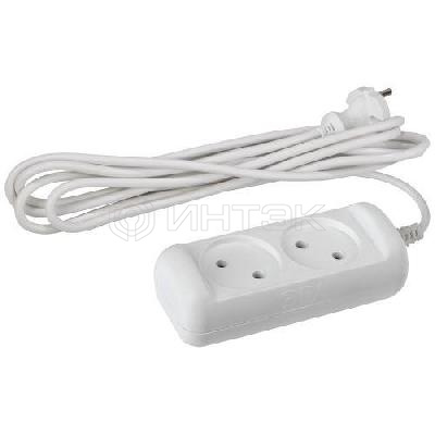Удлинитель 2х3м без заземл. 10А IP20 U-2-3m-2х1 ПВС 2х1 Эра Б0028360 изображение, фото