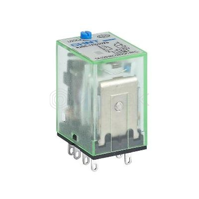 Реле промежуточное с кнопкой тестирования NJDC-17(D)/2Z 2 конт. с инд. LED 10А AC 220В CHINT 651044 изображение, фото